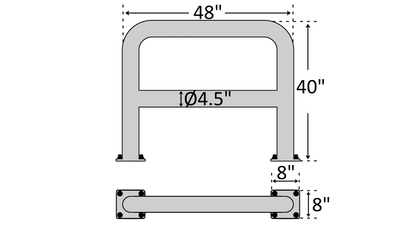 HD SAFETY BARRIER 48" LONG X 40" HIGH