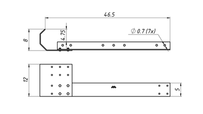 RACK END GUARD - SINGLE SIDE (LEFT OR RIGHT)