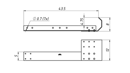 RACK END GUARD - SINGLE SIDE (LEFT OR RIGHT)