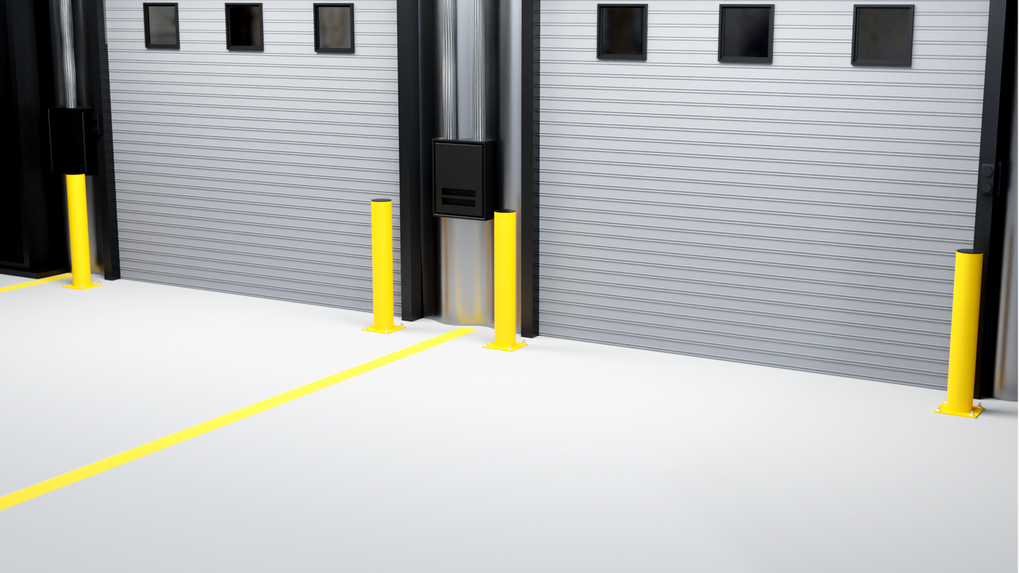 HD 6" ROUND SAFETY BOLLARD 42" HIGH